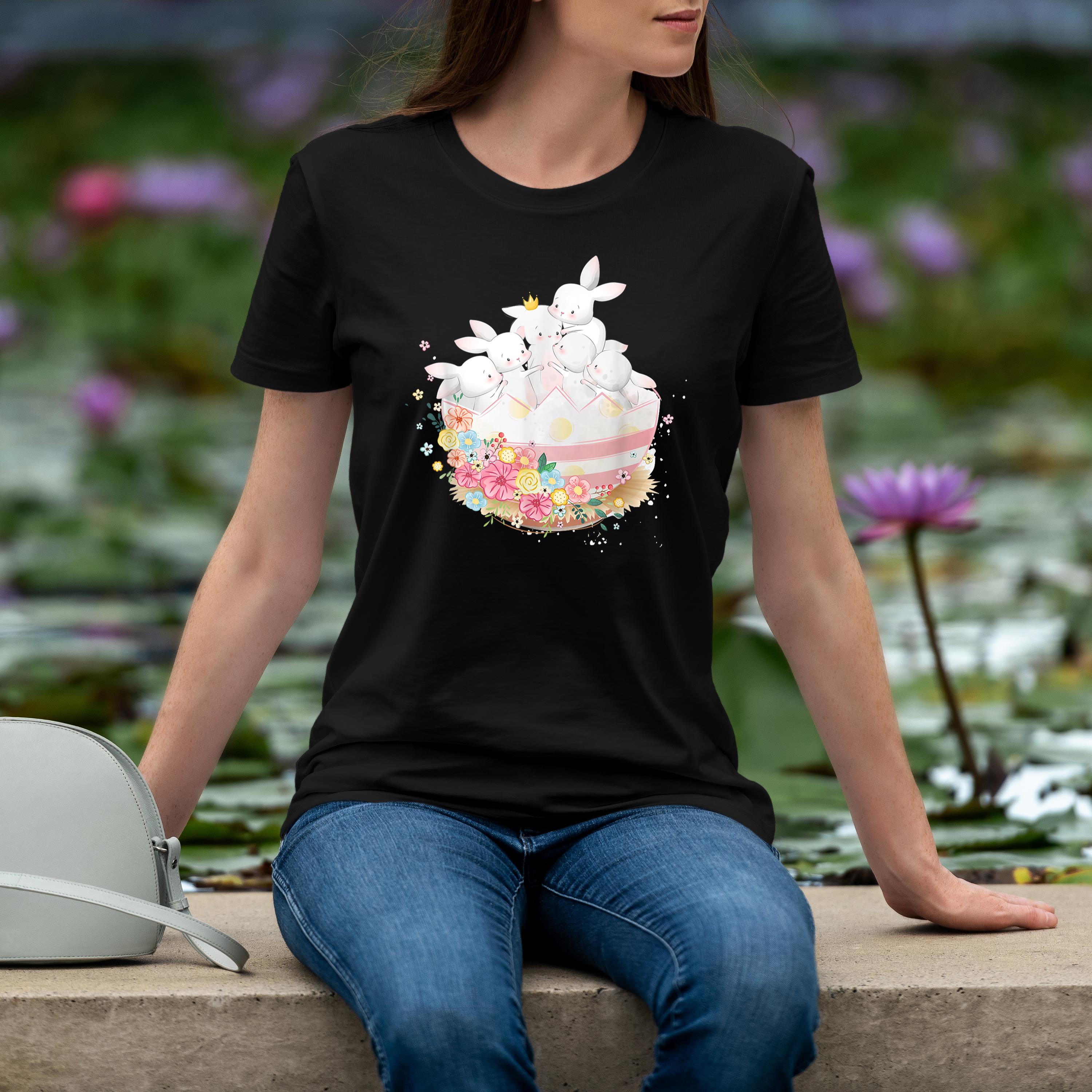 Cute Easter Bunnies Shirt For Women And Girls Shirt 